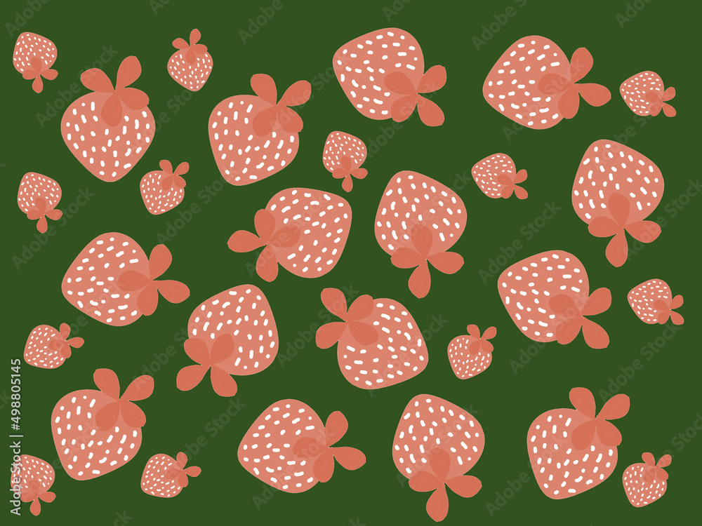 strawberries vector red strawberries and green background summer background illustrated strawberries vector red strawberries and green background summer background illustrated