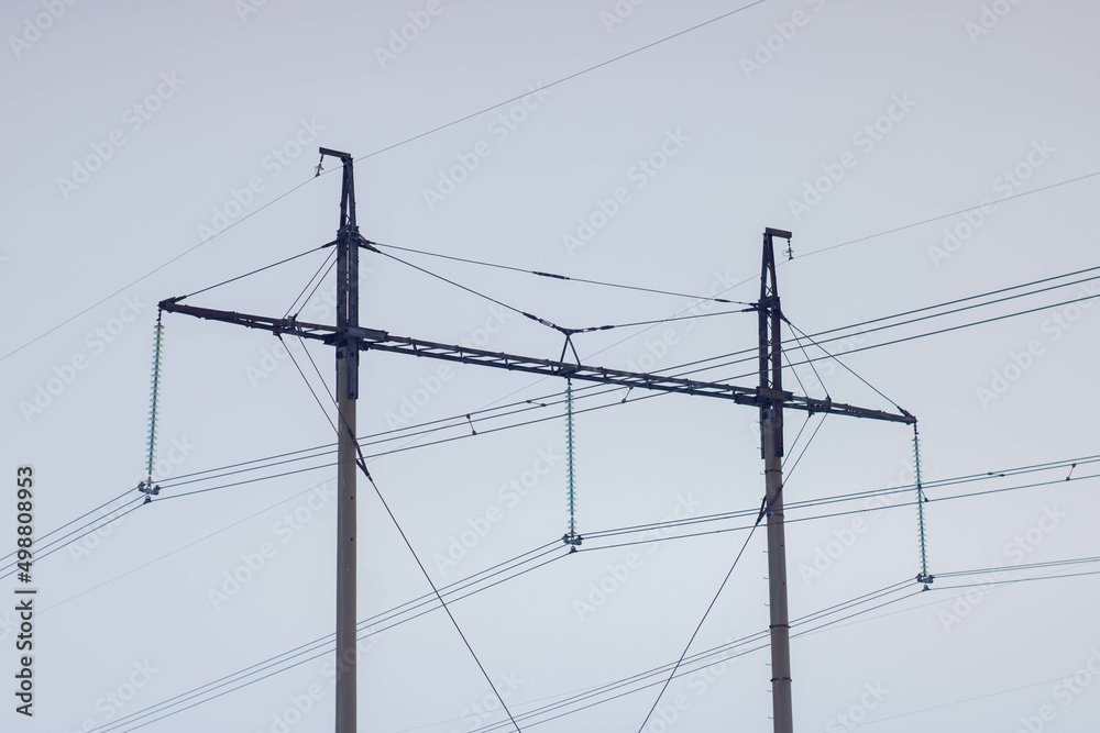Power lines with a voltage of 500 kilovolts in the Republic of Udmurtia and Tatarstan.
ЛЭП напряжением 500 киловольт в республике Удмуртия и Татарстан. 