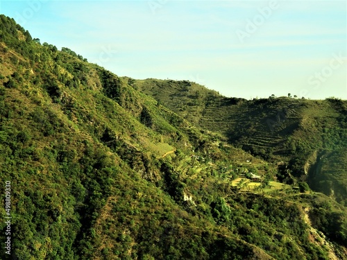 landscape in the green mountains photo