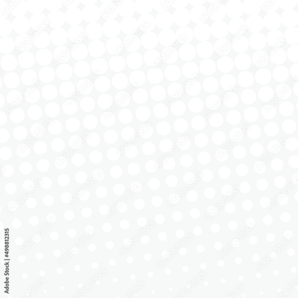 White circles, gradient halftone background. Vector illustration.