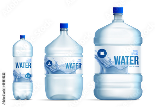 Water Storage Bottles Set