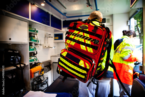 Billede på lærred Medical team of an emergency department of a hospital center.