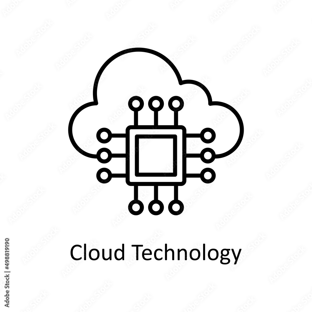 Cloud Technology Vector Outline icons for your digital or print projects. Cloud Technology Vector Outline icons for your digital or print projects.