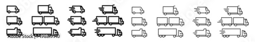 Shipping fast delivery icon symbol. Truck icon delivery symbol