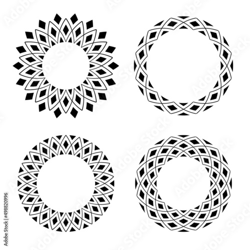 Abstract geometric circle p...