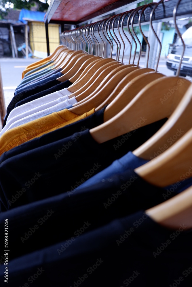 Fototapeta premium shirts on hangers