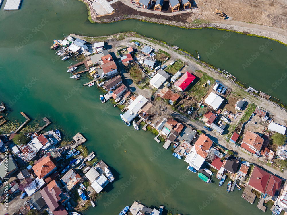 Aerial panorama of Chengene Skele - Fishing Village, Bulgaria