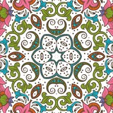 Abstract Pattern Floral Blue Pink Orange Green 638