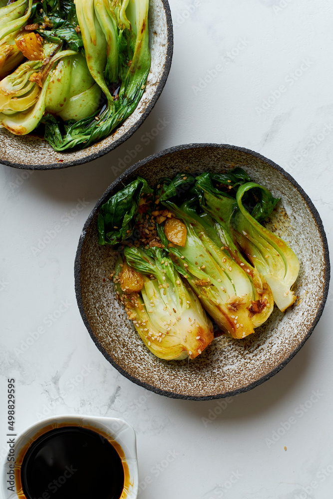 Braised bok choy cabbage Braised bok choy cabbage