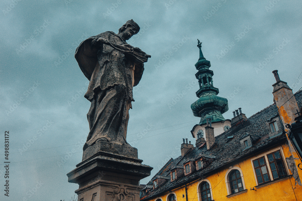 Obraz premium Bratislava, Slovakia. Statue 