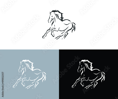 Horses logo design