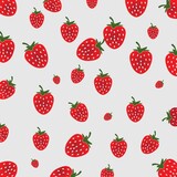 Strawberry logo background