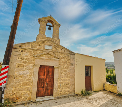 Osia Matrona church in Aegina of Greece photo