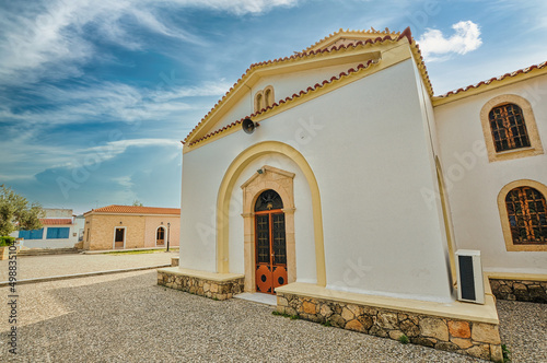 Taxiarchis church in Aegina , Greece photo