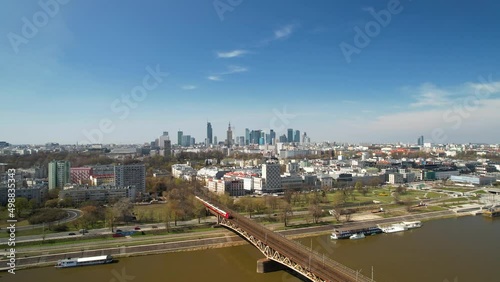 Panorama Warszawy, widok z okolic Mostu Poniatowskiego photo