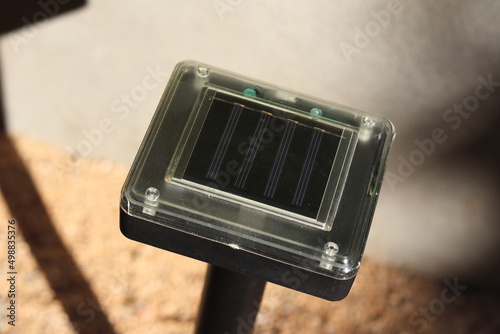 Solar powered ultrasonic pest repeller for mole photo