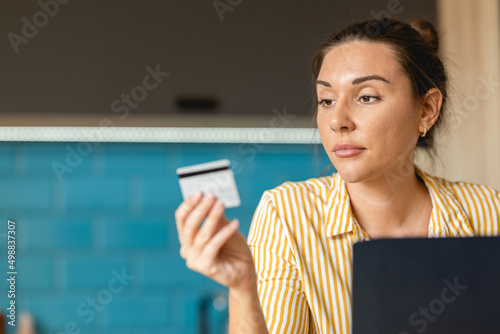 Woman Doing Finances at Home