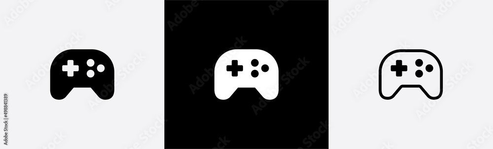 Game controller icon. Video game console symbol sign, vector illustration Game controller icon. Video game console symbol sign, vector illustration
