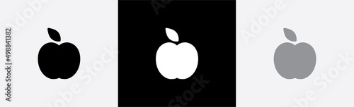 Apple icon symbol, vector illustration