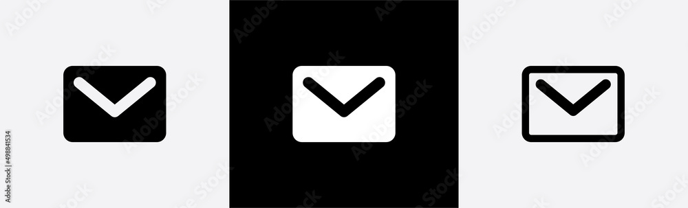 Mail icon. Electronic mail symbol, vector illustration Mail icon. Electronic mail symbol, vector illustration