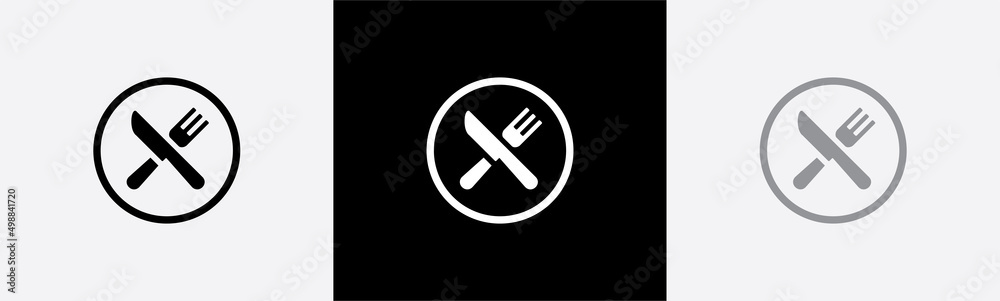 Fork and knife icon sign, vector illustration Fork and knife icon sign, vector illustration