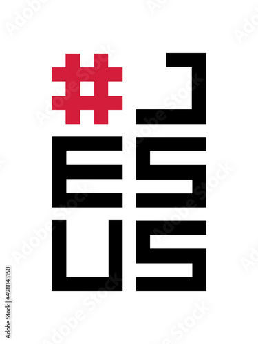 Hashtag Logo Jesus 