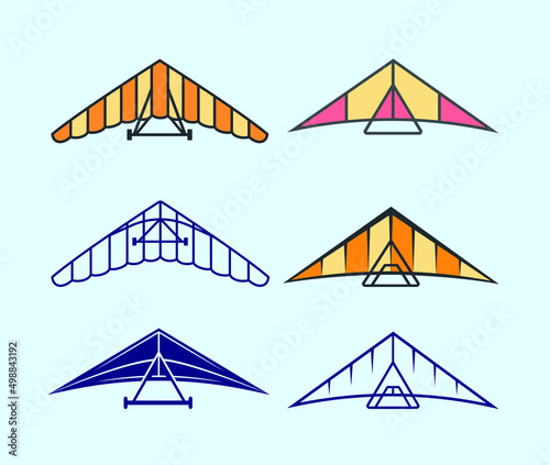 Hang Gliding Symbol Unique Vectors And Illustration Designs