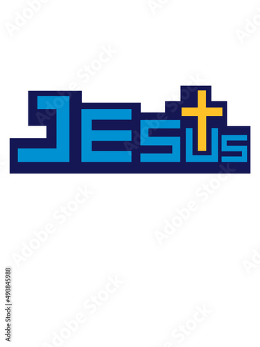 Bunt Jesus Kreuz 