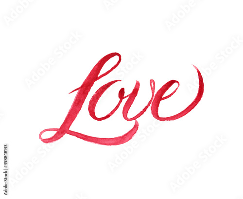 Valentine's day Love lettering