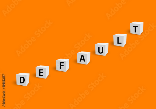 default writing on cube. 