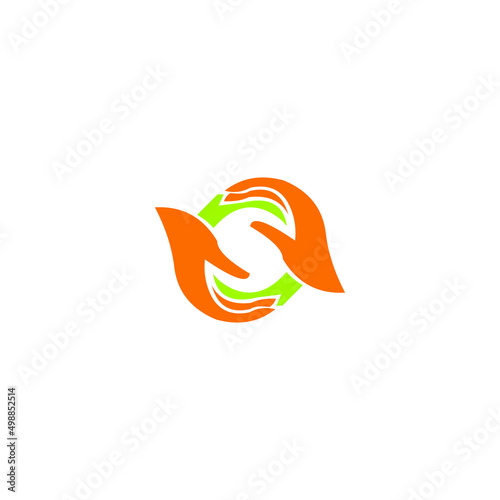 Tai Chi Hand Icon for Balance and Wellness Branding