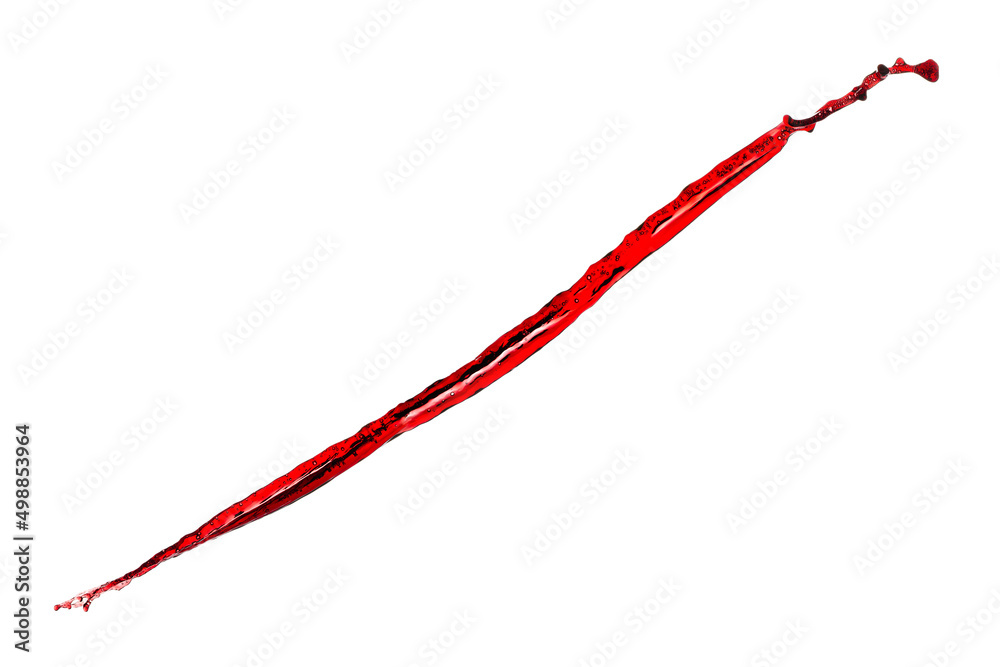 Isolated Red wine splash on white background. Isolated Red wine splash on white background.