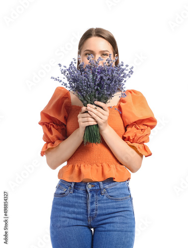 Beautiful young woman with ...