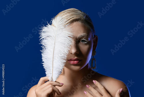 Beautiful young woman with ...