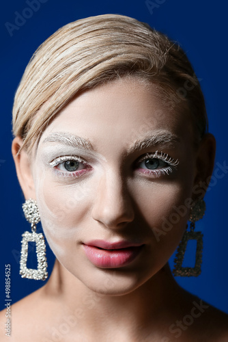 Portrait of beautiful woman...