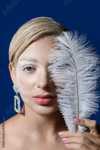 Beautiful young woman with ...