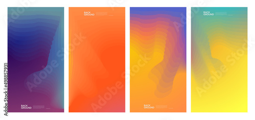 Colorful abstract liquid and fluid shape for banner and brochure design