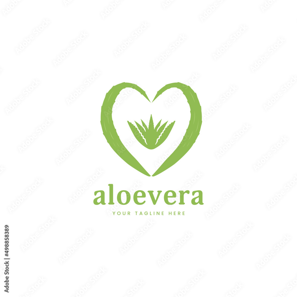 aloe vera love logo icon symbol aloe vera love logo icon symbol
