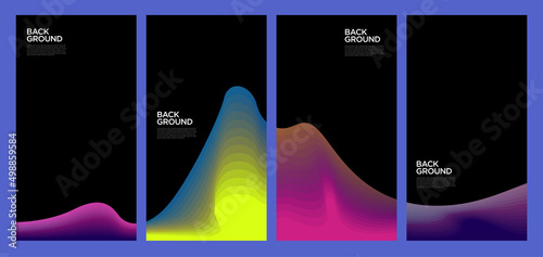 Colorful abstract liquid and fluid shape for banner and brochure design