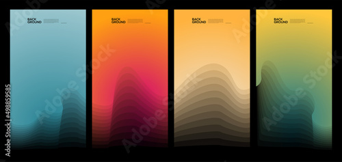 Colorful abstract liquid and fluid shape for banner and brochure design