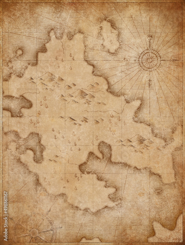 abstract medieval nautical map vertical background