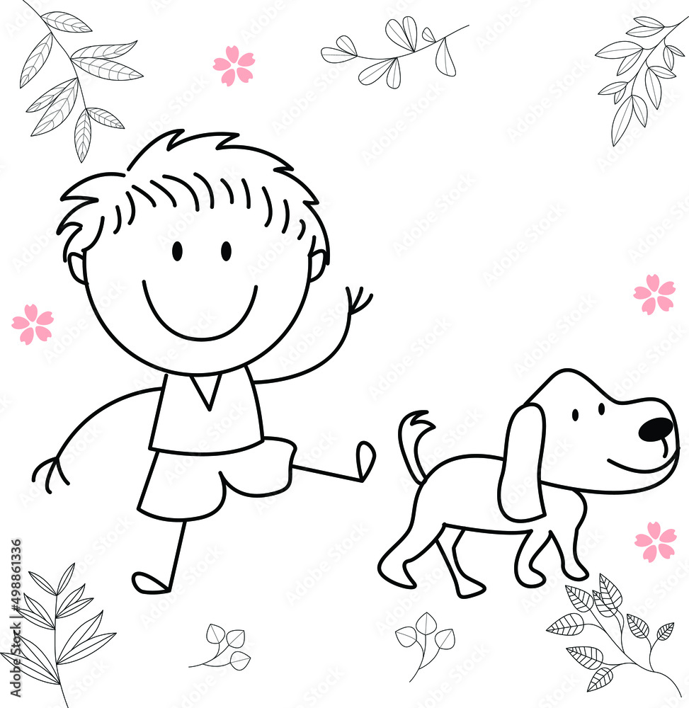 cartoon activity illustration of a smiling child for children's coloring book, children's book. eps vector image. cartoon activity illustration of a smiling child for children's coloring book, children's book. eps vector image.