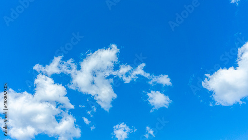 Refreshing blue sky and cloud background material_new_08