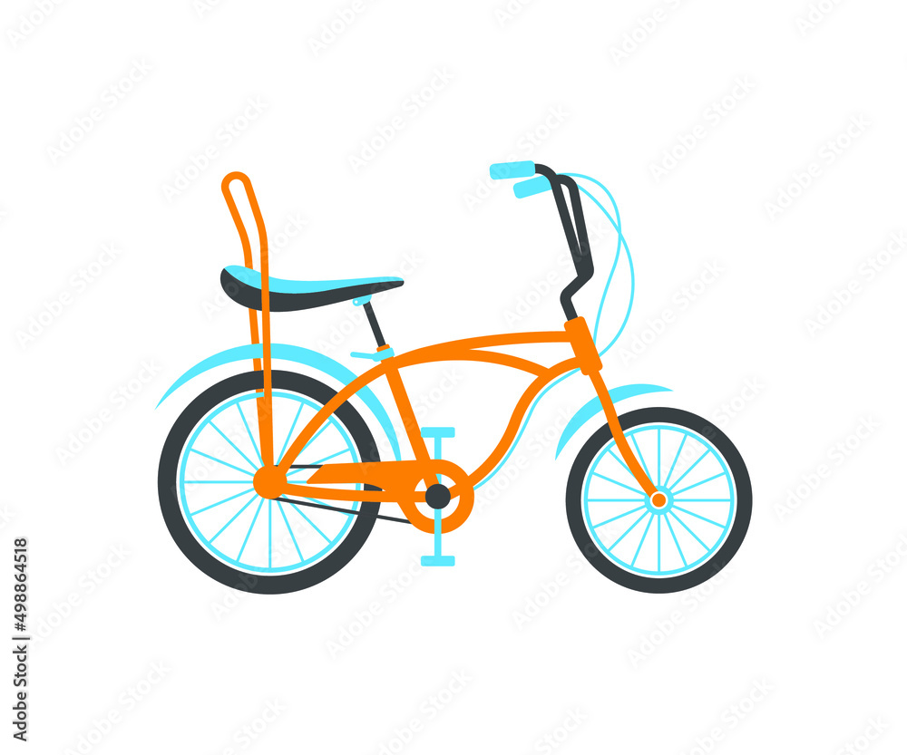Fototapeta premium Banana Seat Bike Illustration And Vector Design