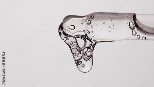 Pipette with serum, gel, oil or other cosmetic product.