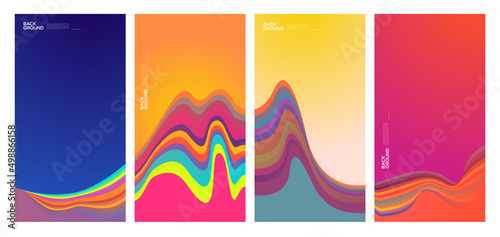 Colorful abstract liquid and fluid shape for banner and brochure design