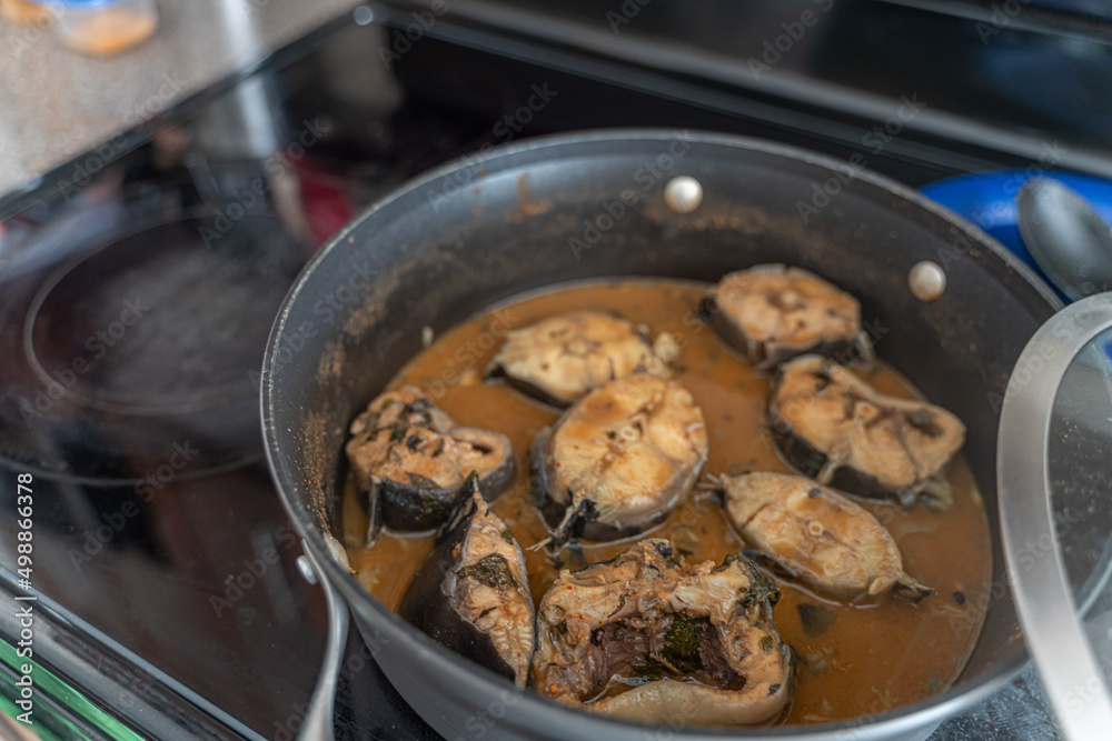 Nigerian fresh fish Peppersoup ready to eat