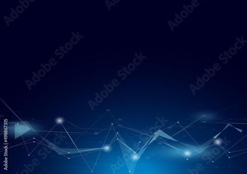 Network technology background. Futuristic binary connection digital innovation vector illustration. Copy space.