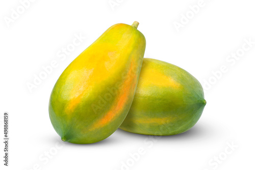 Photos papaya isolated on white background