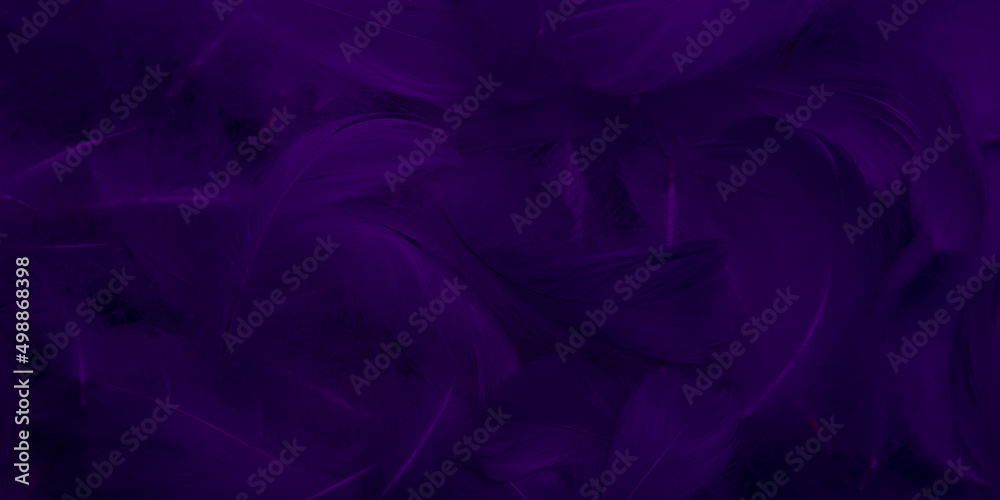 Dark Purple Feathers Texture Background Dark Purple Feathers Texture Background